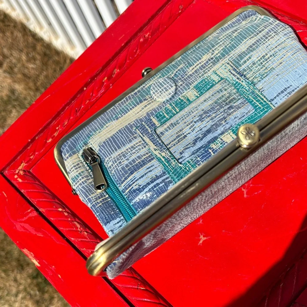Hobo Double Click Wallet, Never Used, 8 1/4” x 4”